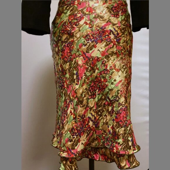 Bias cut silk vintage Hartnell skirt - Picture 1 of 6
